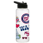34oz Quencher, White with Loco Design | Washington Nationals