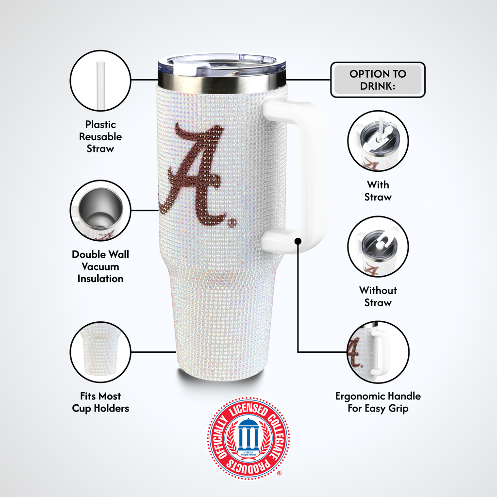 40oz Bling Colossal Tumbler | University of Alabama