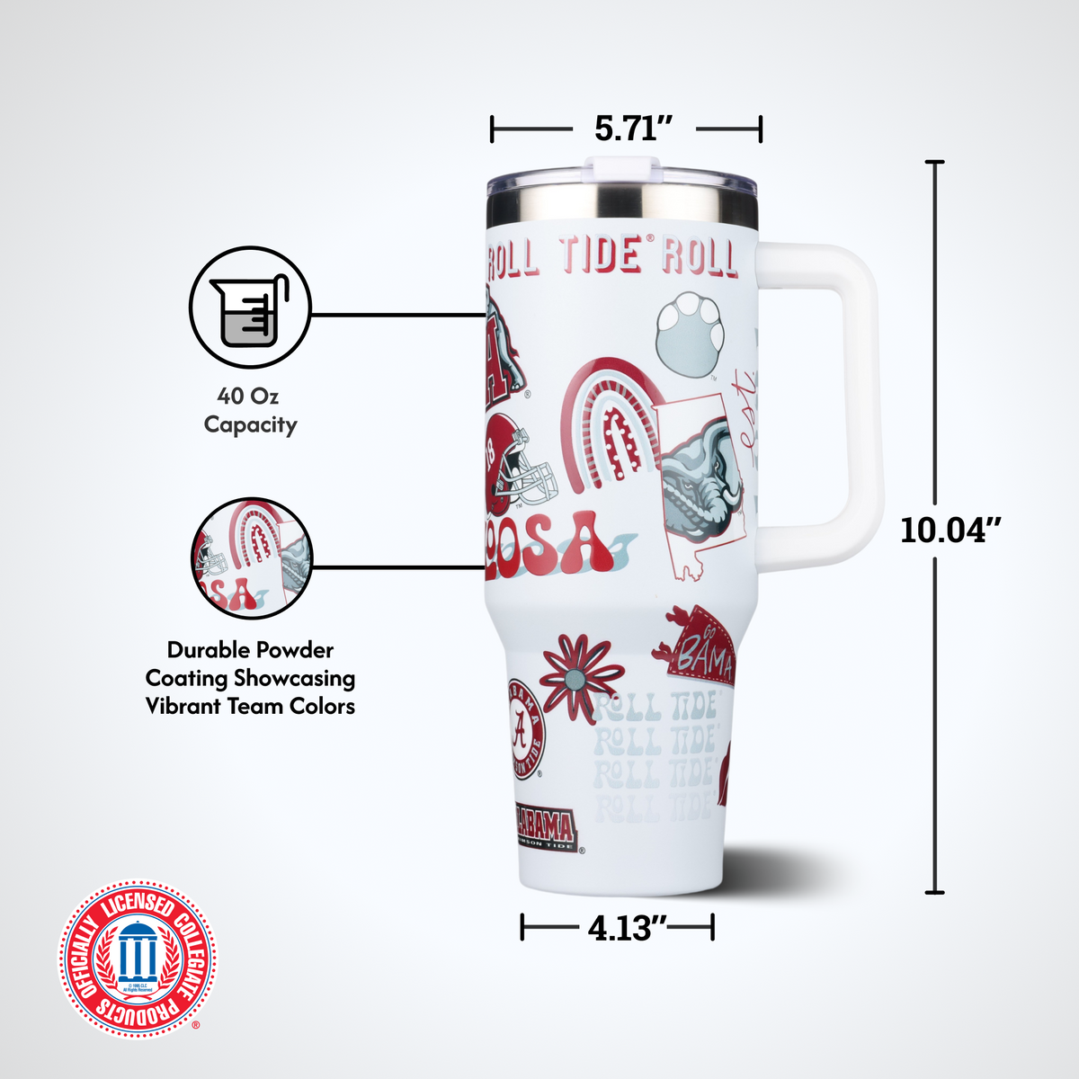 40oz Team Spirit Tumblers I |  University Of Alabama