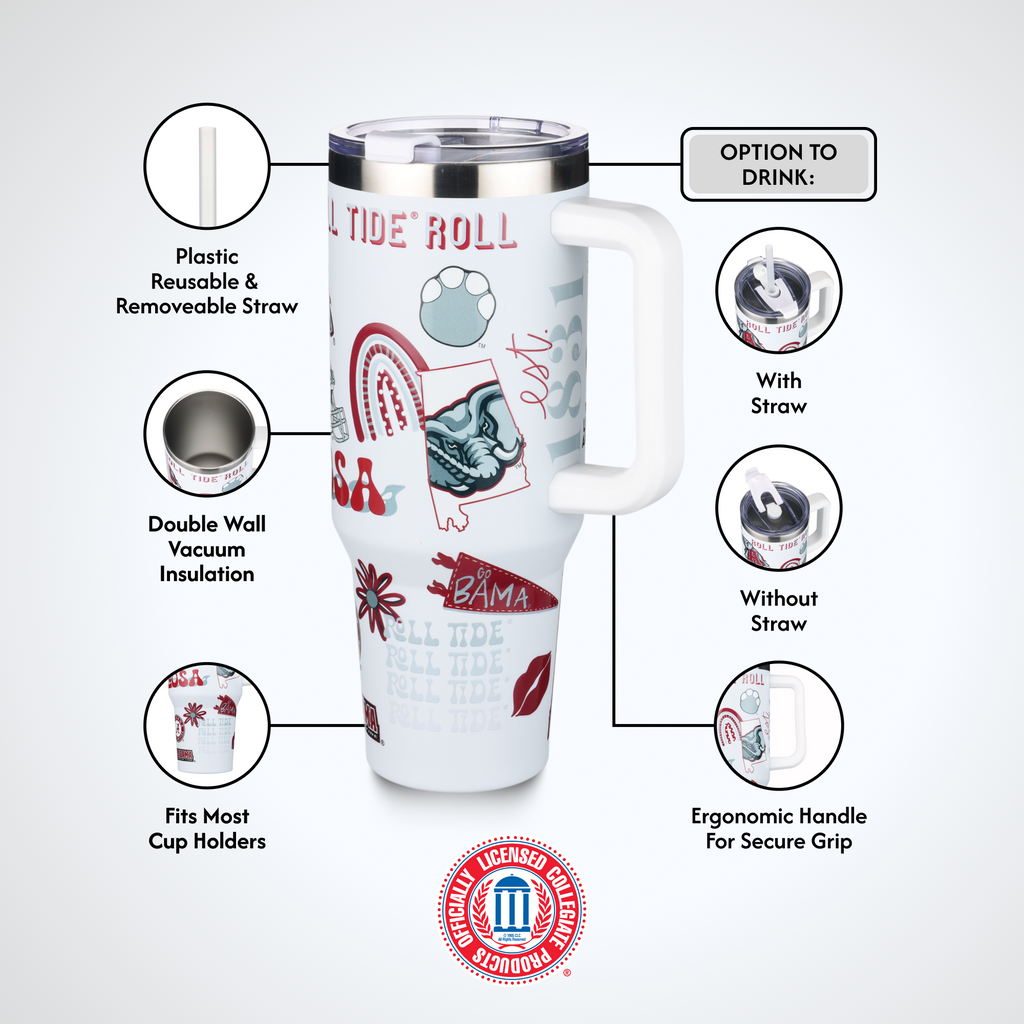 40oz Team Spirit Tumblers I |  University Of Alabama