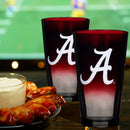 2-Pack Ombre Pint Glasses I |  University Of Alabama