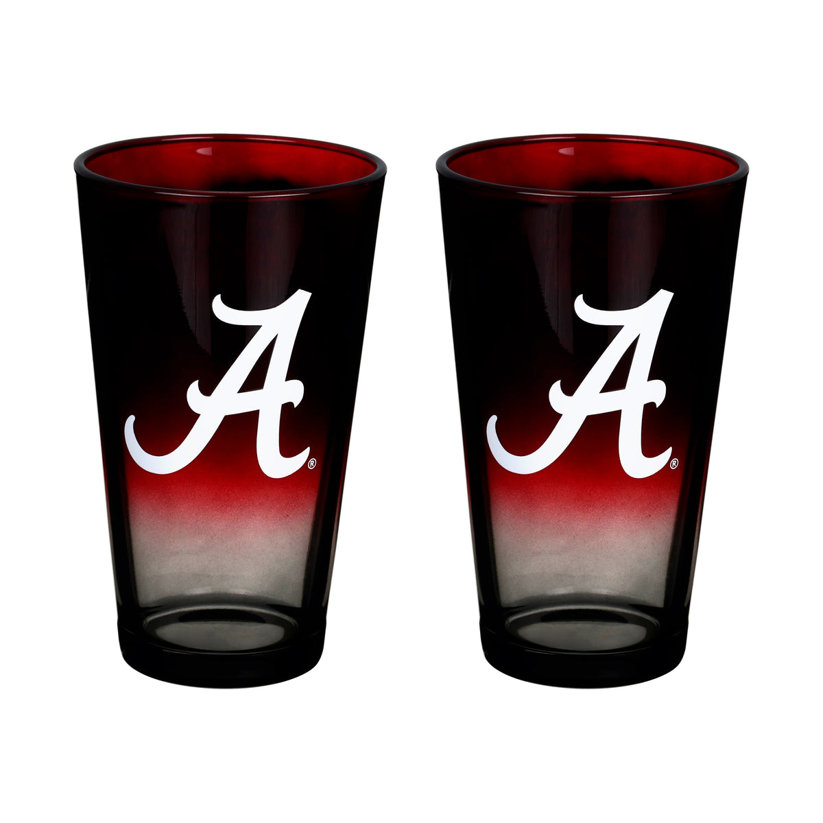 2-Pack Ombre Pint Glasses I |  University Of Alabama