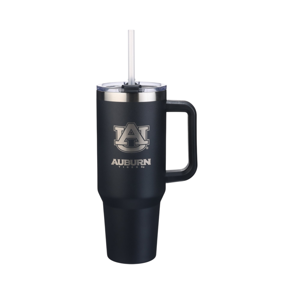 40oz Black Tumbler Lazer Engraved I |  Auburn University
