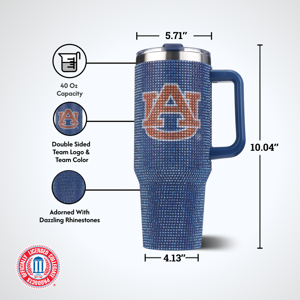 40oz TC Bling Game Tumbler w/ Vintage logo I |  Auburn University