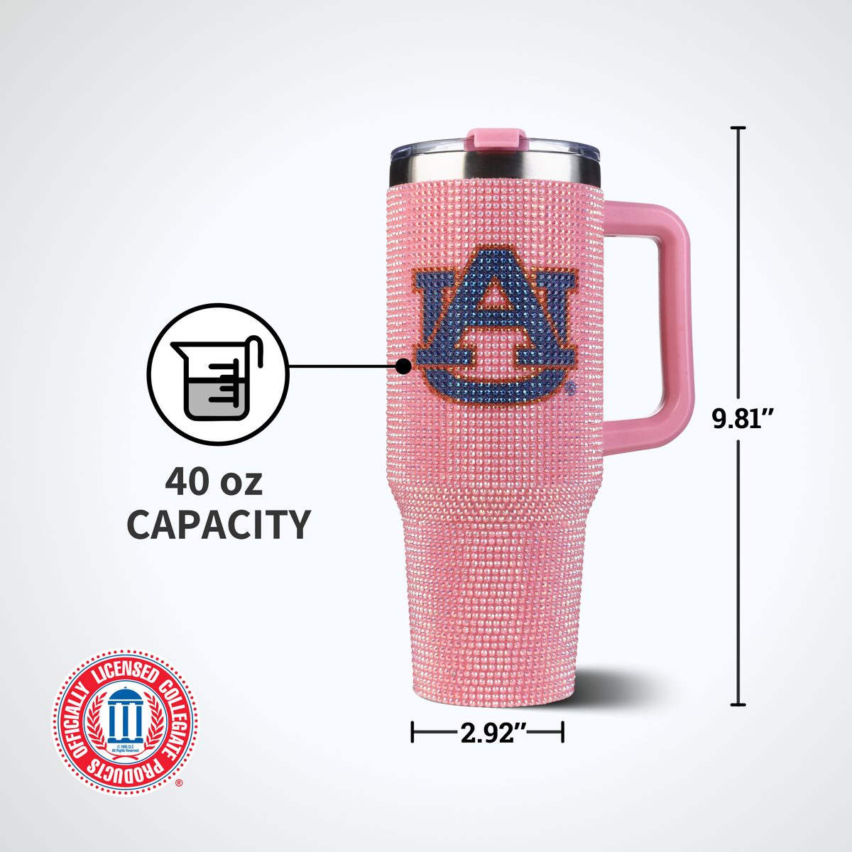 40oz Pink Bing Tumbler I |  Auburn University