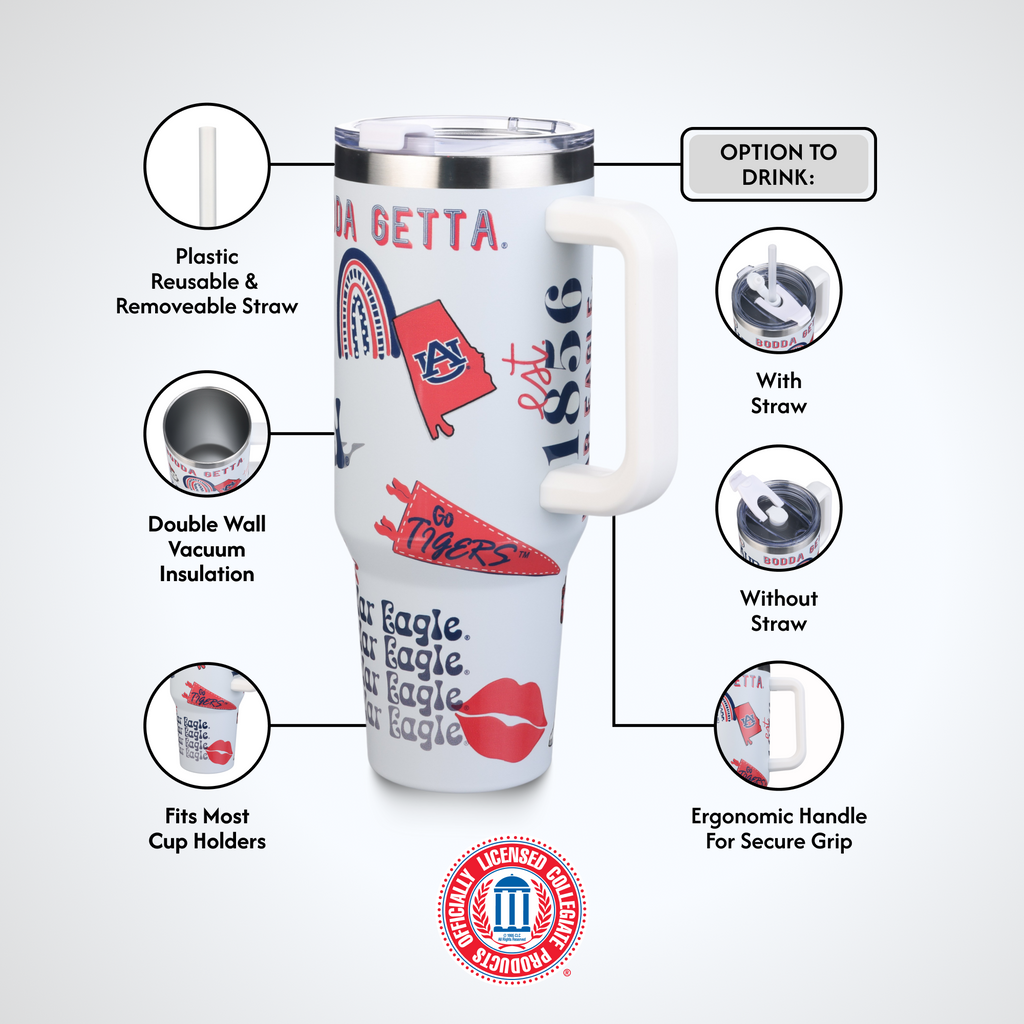 40oz Team Spirit Tumblers I |  Auburn University