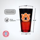 2-Pack Ombre Pint Glasses I |  Auburn University