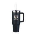 40oz Black Tumbler Lazer Engraved I |  Clemson University