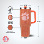 40oz TC Bling Game Tumbler w/ Vintage logo I |  Clemson University
