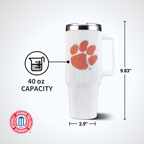 40oz Bling Colossal Tumbler | Clemson University