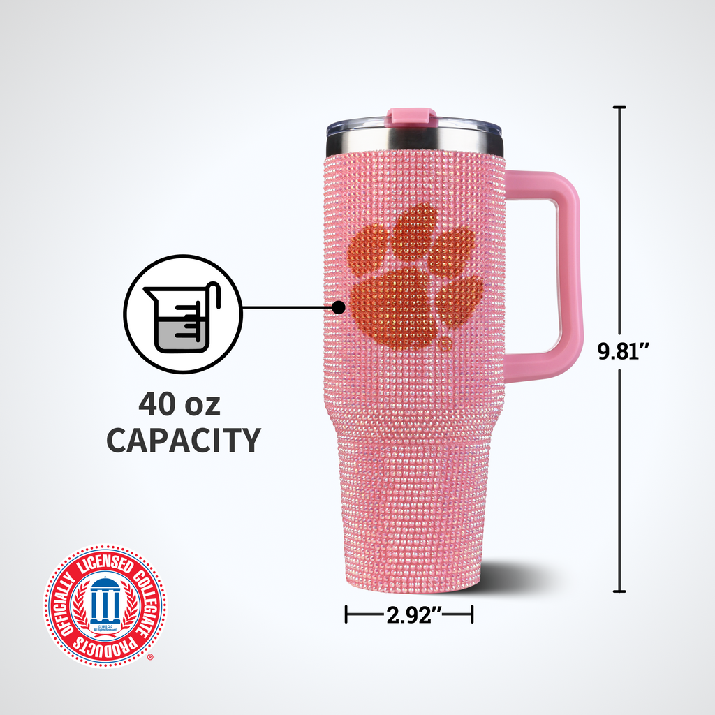 40oz Pink Bing Tumbler I |  Clemson University