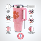 40oz Pink Bing Tumbler I |  Clemson University