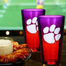 2-Pack Ombre Pint Glasses I |  Clemson University