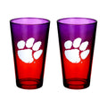 2-Pack Ombre Pint Glasses I |  Clemson University
