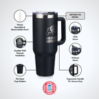 40oz Black Tumbler Lazer Engraved I |  University Of Colorado, Boulder