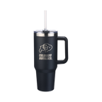40oz Black Tumbler Lazer Engraved I |  University Of Colorado, Boulder