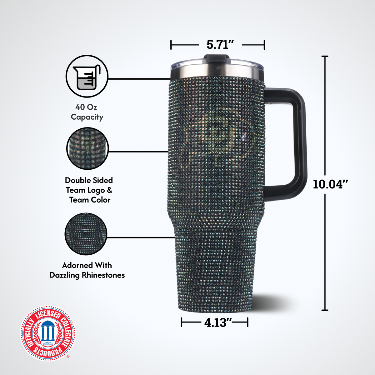 40oz TC Bling Game Tumbler w/ Vintage logo I |  University Of Colorado, Boulder