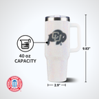 40oz Bling Colossal Tumbler | University of Colorado, Boulder