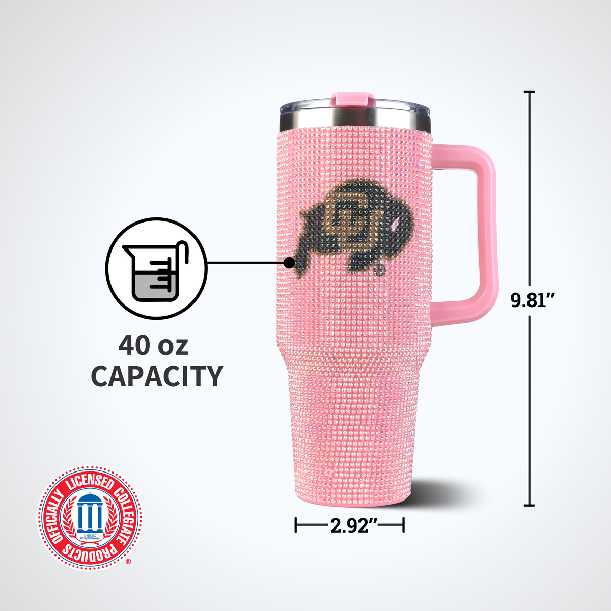 40oz Pink Bing Tumbler I |  University Of Colorado, Boulder