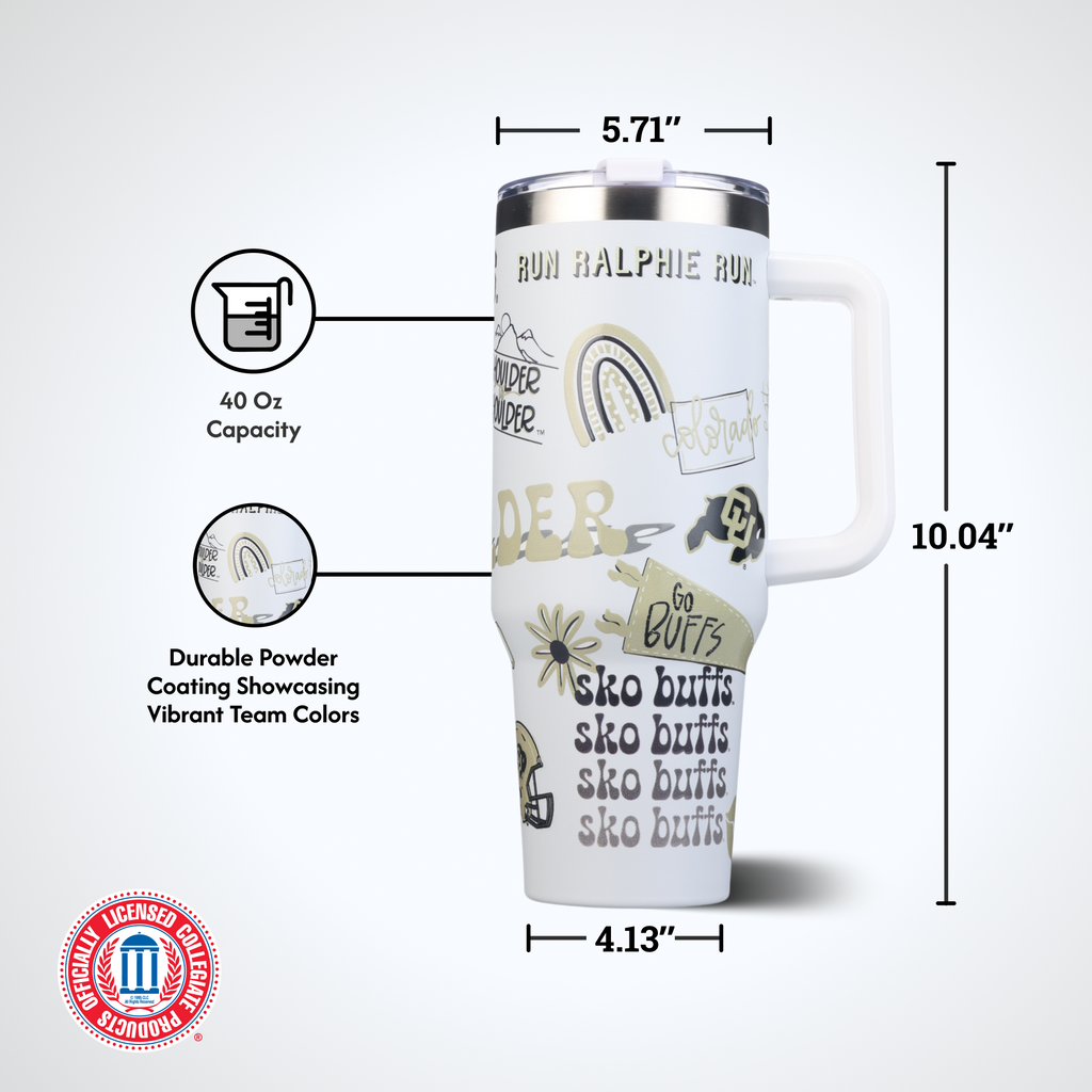 40oz Team Spirit Tumblers I |  University Of Colorado, Boulder