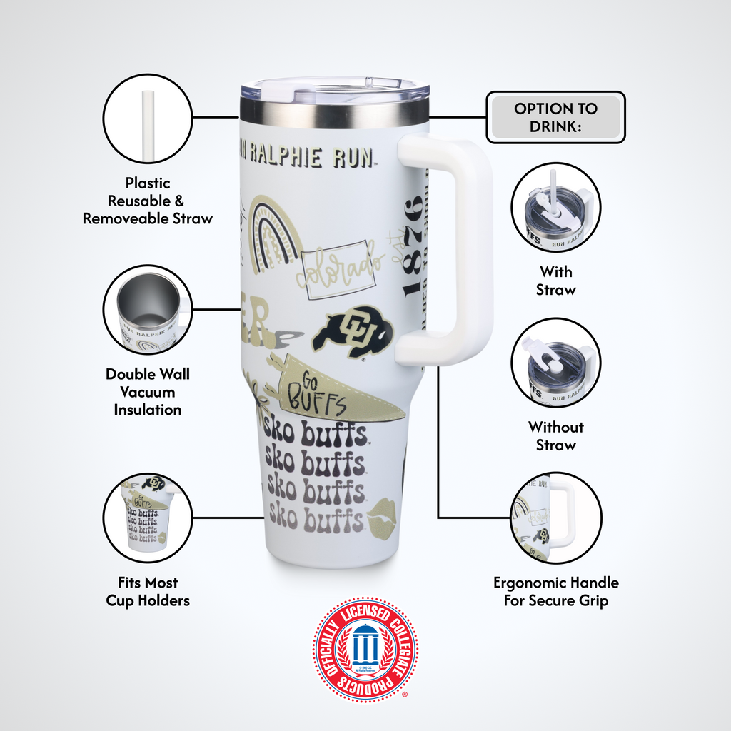 40oz Team Spirit Tumblers I |  University Of Colorado, Boulder