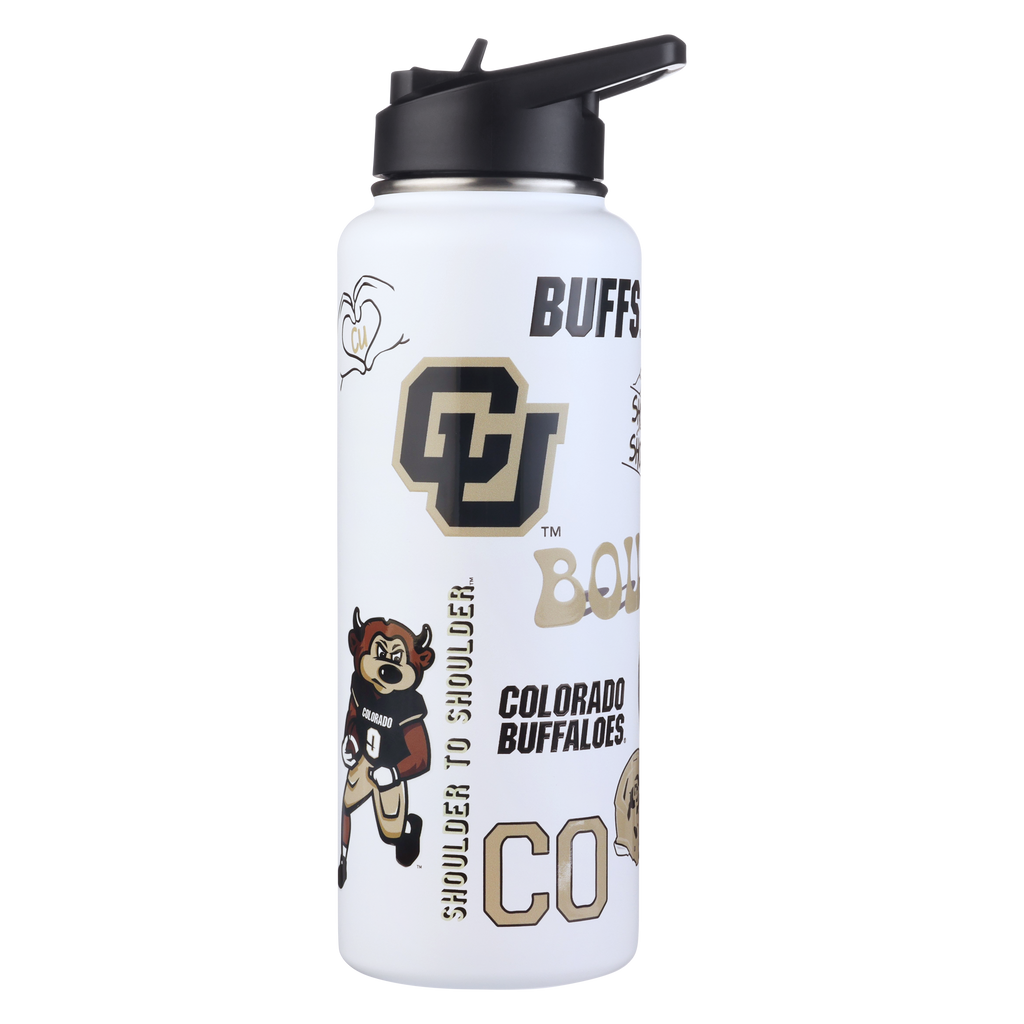 34oz Team Spirit Water Bottle I |  University Of Colorado, Boulder