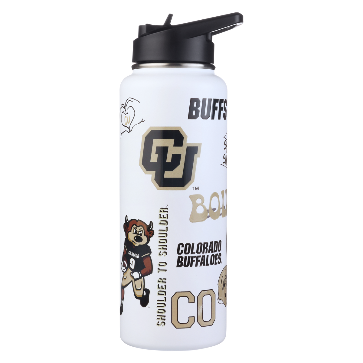34oz Team Spirit Water Bottle I |  University Of Colorado, Boulder