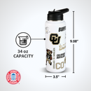 34oz Team Spirit Water Bottle I |  University Of Colorado, Boulder
