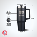 40oz Black Tumbler Lazer Engraved I |  University Of Florida