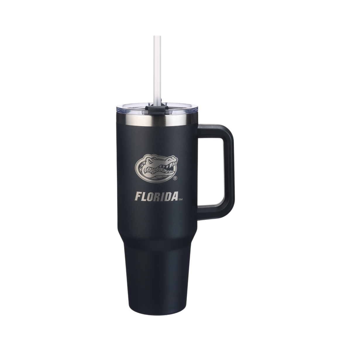 40oz Black Tumbler Lazer Engraved I |  University Of Florida