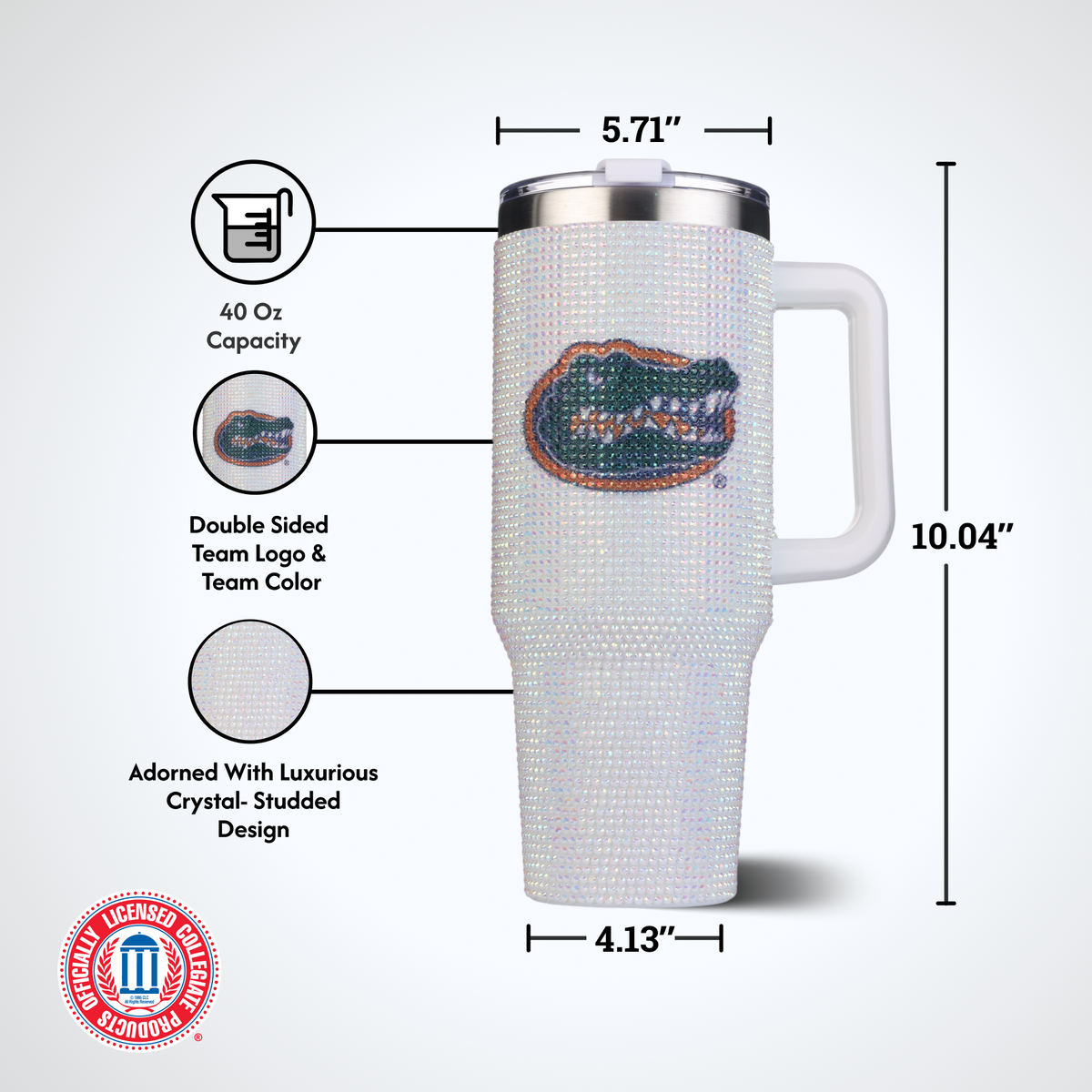 40oz Bling Colossal Tumbler | University of Florida