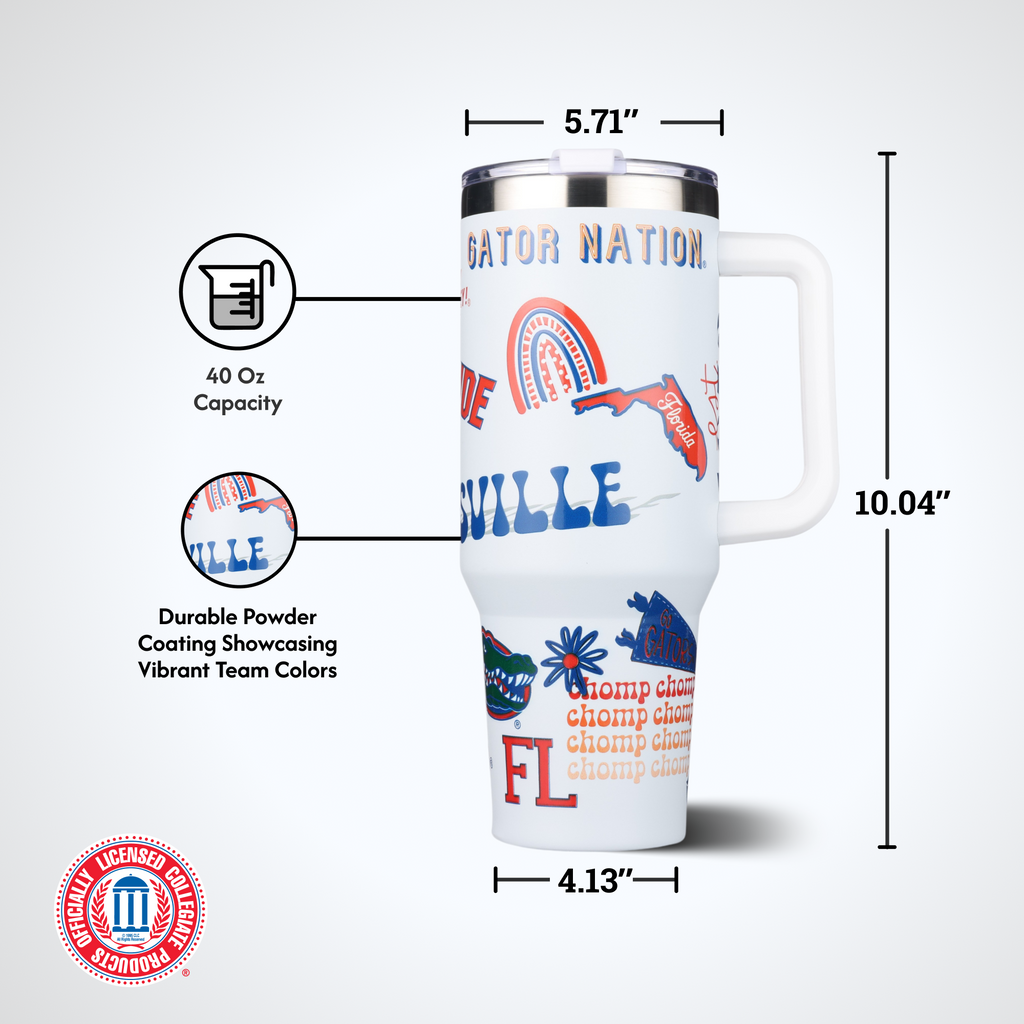 40oz Team Spirit Tumblers I |  University Of Florida