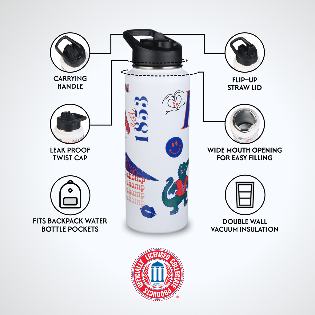 34oz Team Spirit Water Bottle I |  University Of Florida