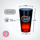 2-Pack Ombre Pint Glasses I |  University Of Florida