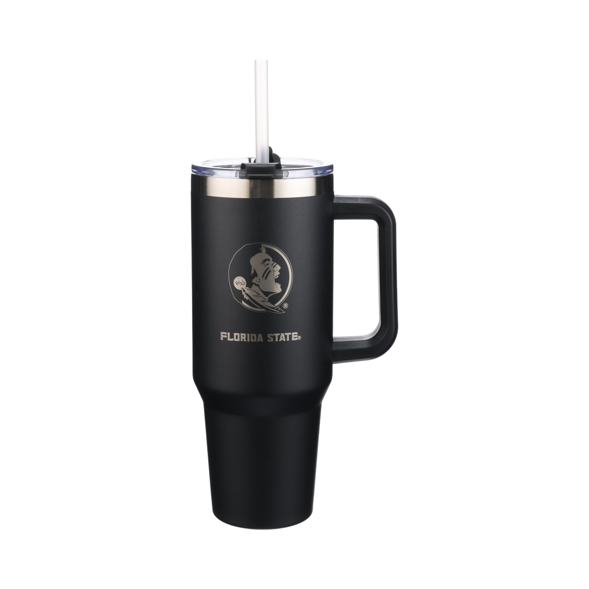 40oz Black Tumbler Lazer Engraved I |  Florida State University