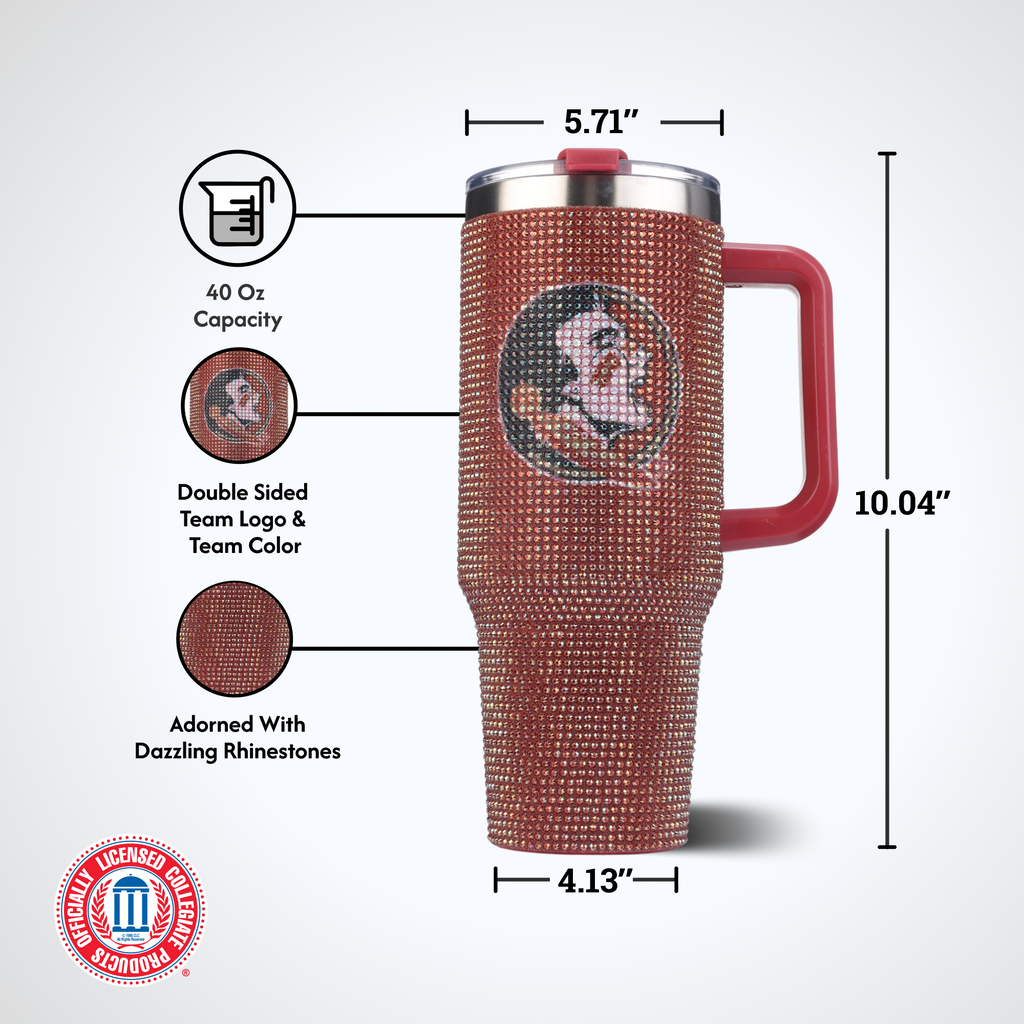 40oz TC Bling Game Tumbler w/ Vintage logo I |  Florida State University