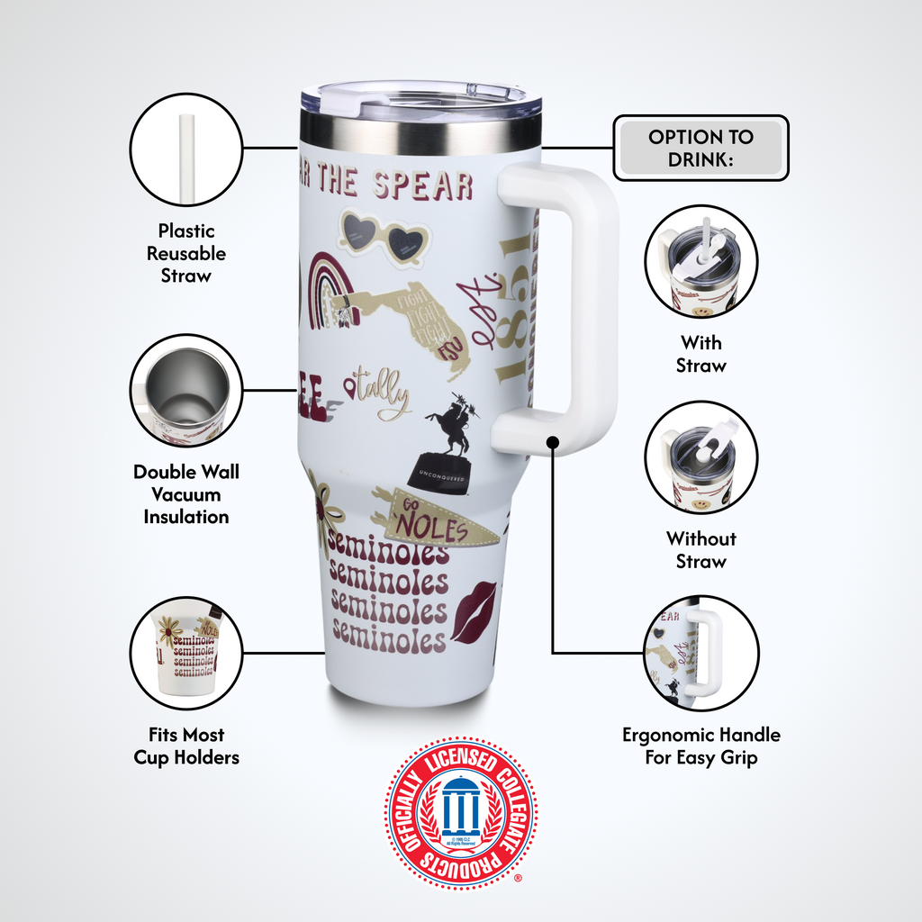 40oz Team Spirit Tumblers I |  Florida State University