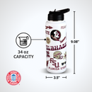 34oz Team Spirit Water Bottle I |  Florida State University
