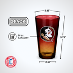 2-Pack Ombre Pint Glasses I |  Florida State University
