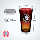 2-Pack Ombre Pint Glasses I |  Florida State University