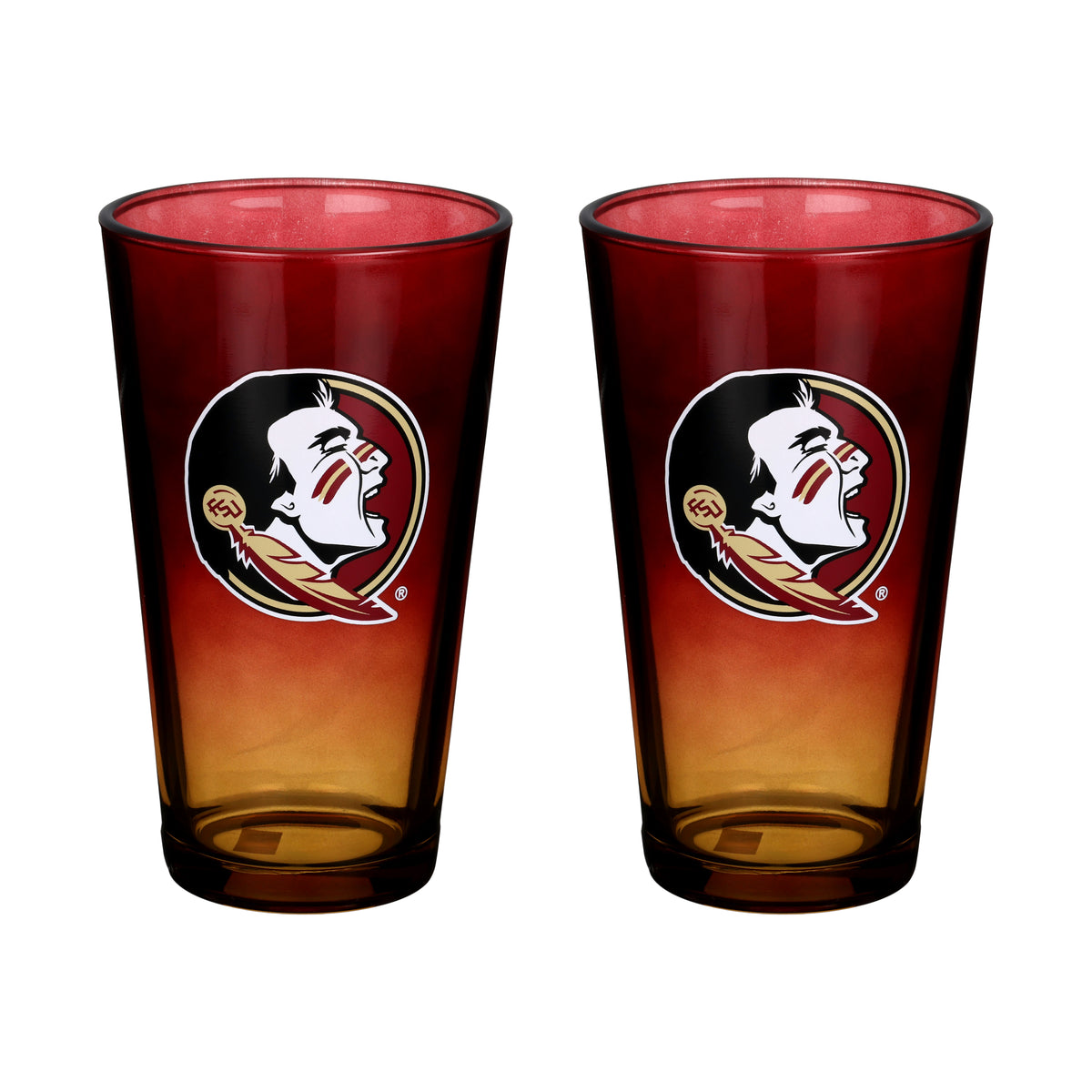 2-Pack Ombre Pint Glasses I |  Florida State University