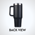 40oz Black Tumbler Lazer Engraved I |  University Of Georgia