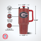 40oz TC Bling Game Tumbler w/ Vintage logo I |  University Of Georgia