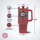 40oz TC Bling Game Tumbler w/ Vintage logo I |  University Of Georgia