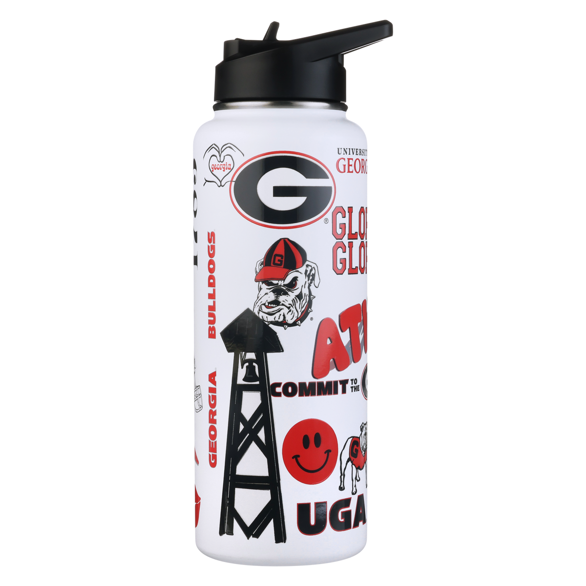 34oz Team Spirit Water Bottle I |  University Of Georgia