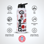 34oz Team Spirit Water Bottle I |  University Of Georgia