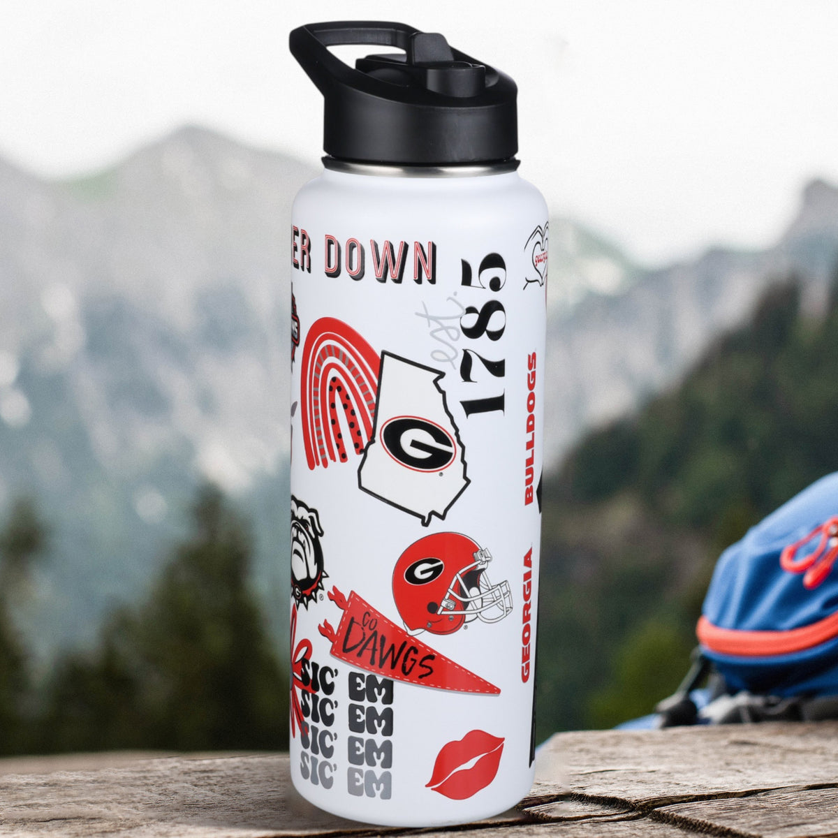 34oz Team Spirit Water Bottle I |  University Of Georgia