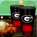 2-Pack Ombre Pint Glasses I |  University Of Georgia