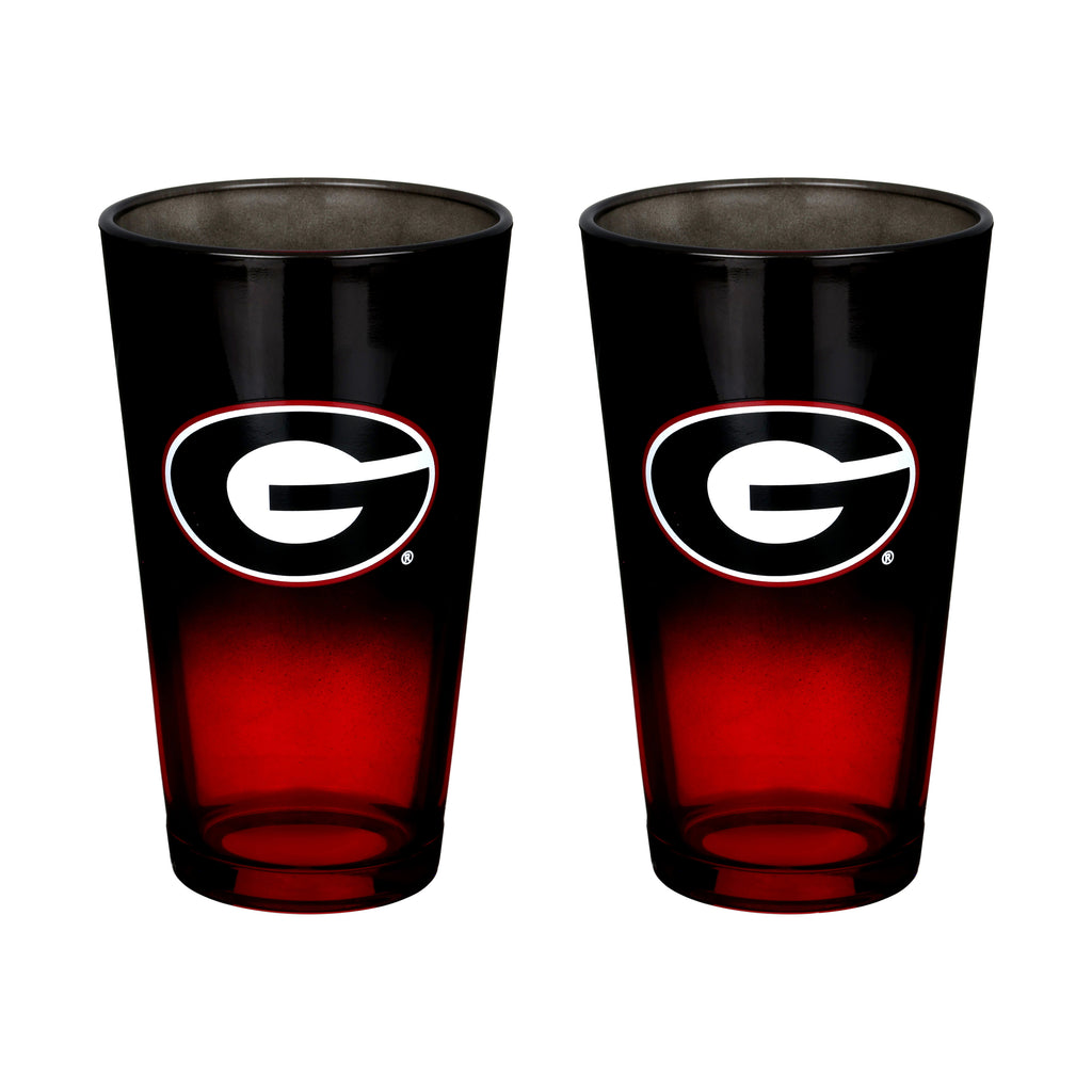 2-Pack Ombre Pint Glasses I |  University Of Georgia