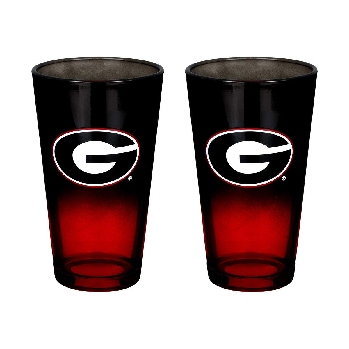 2-Pack Ombre Pint Glasses I |  University Of Georgia